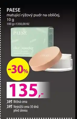 Hebe PAESE matující rýžový pudr na obličej nabídka