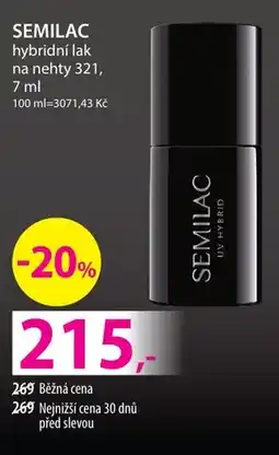 Hebe SEMILAC hybridní lak na nehty 321 nabídka