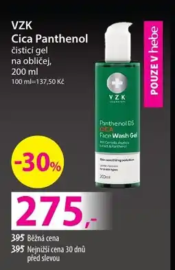 Hebe VZK Cica Panthenol čisticí gel na obličej nabídka