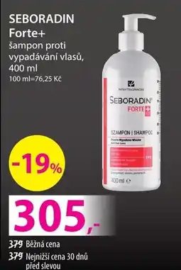 Hebe SEBORADIN Forte+ šampon proti vypadávání vlasů nabídka