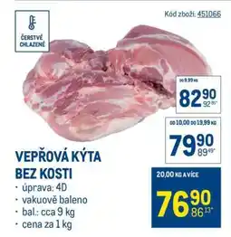 Makro Vepřová kýta bez kosti nabídka