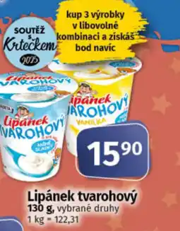 COOP TIP Madeta Lipánek tvarohový nabídka