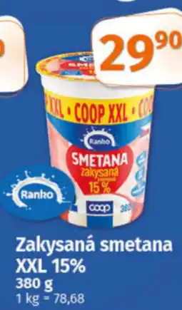 COOP TIP Ranko Zakysaná smetana XXL 15% nabídka