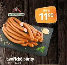 COOP TIP Javořické párky nabídka