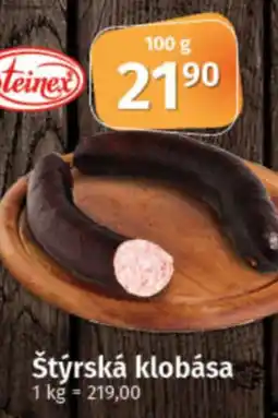 COOP TIP Štýrská klobása nabídka