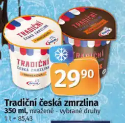 COOP TIP Tradiční česká zmrzlina nabídka
