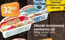 COOP TIP Zálesák termizovaný smetanový sýr nabídka