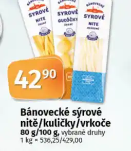 COOP TIP Bánovecké sýrové nitě/kuličky/vrkoče nabídka