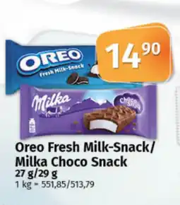 COOP TIP Oreo Fresh Milk-Snack/ Milka Choco Snack nabídka