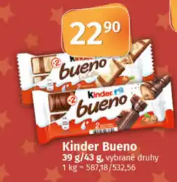 COOP TIP Kinder Bueno nabídka