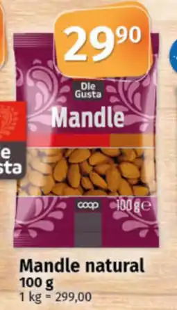 COOP TIP Dle Gusta Mandle natural nabídka