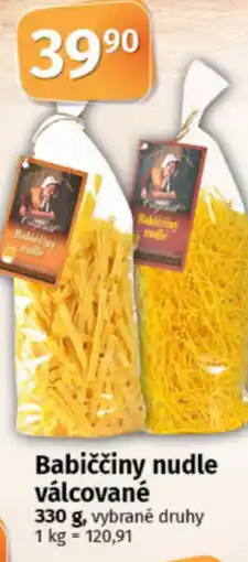 COOP TIP Babiččiny nudle válcované nabídka