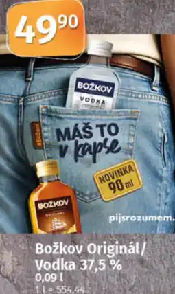 COOP TIP Božkov Originál/ Vodka 37,5% nabídka