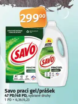 COOP TIP Savo prací gel/prášek nabídka