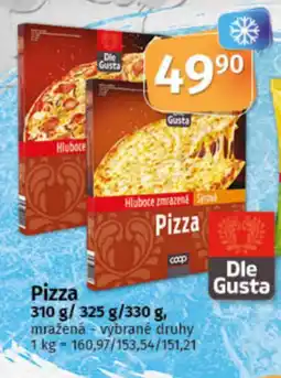 COOP TIP Dle Gusta Pizza nabídka
