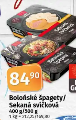 COOP TIP Boloňské špagety/ Sekaná svíčková nabídka