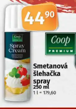 COOP TIP Smetanová šlehačka spray nabídka
