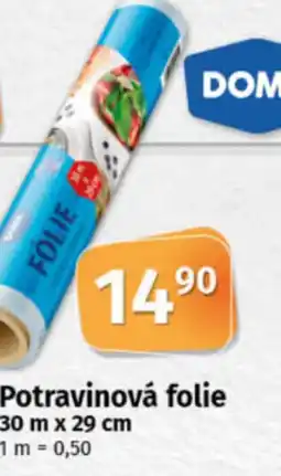 COOP TIP DOMA Potravinová folie nabídka