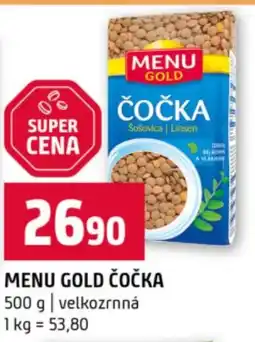 Terno Menu Gold čočka nabídka