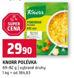 Terno Knorr polévka nabídka