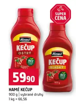 Terno Hamé kečup nabídka