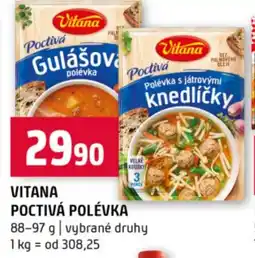 Terno Vitana Poctivá polévka nabídka