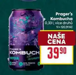 Billa Prager's Kombucha 0,33l nabídka