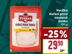 Billa Vocílka Kuřecí prsní zauzená šunka 100 g nabídka