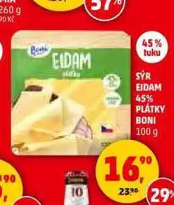 Penny Market SÝR EIDAM 45% PLÁTKY BONI, 100 g nabídka