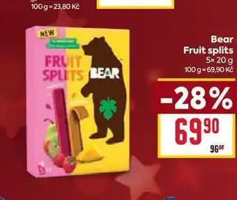 Billa Bear Fruit splits 5x 20 g nabídka