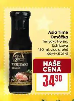 Billa Asia Time Omáčka Teriyaki, Hoisin, Ústřicová 150 ml nabídka
