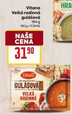 Billa Vitana Velká rodinná gulášová 184 g nabídka