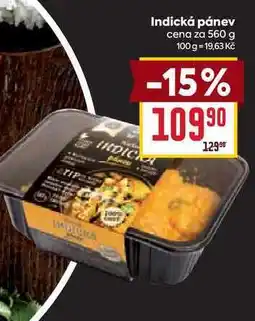 Billa Indická pánev cena za 560 g nabídka