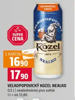 Terno Velkopopovický Kozel nealko nabídka
