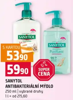 Terno SANYTOL Antibakteriální mýdlo nabídka