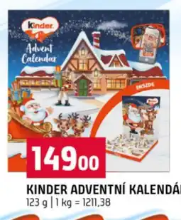 Terno Kinder adventní kalendář nabídka