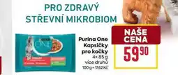 Billa Purina One Kapsičky pro kočky 4x 85 g nabídka