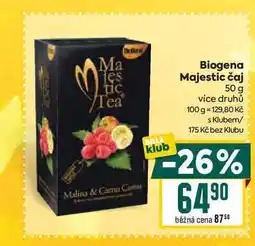 Billa Biogena Majestic čaj 50 g nabídka
