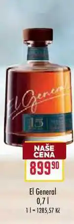 Billa El General 0,7l nabídka