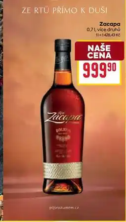Billa Zacapa 0,7l nabídka