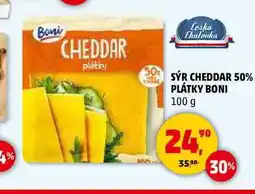 Penny Market SÝR CHEDDAR 50% PLÁTKY BONI, 100 g nabídka