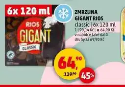 Penny Market ZMRZLINA GIGANT RIOS classic, 6x 120 ml nabídka