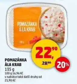 Penny Market POMAZÁNKA ÀLA KRAB, 135 g nabídka