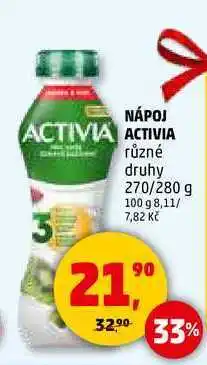 Penny Market NÁPOJ ACTIVIA, 270/280 g nabídka