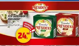 Penny Market SÝR CAMEMBERT PRÉSIDENT, 90 g nabídka