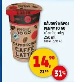 Penny Market KÁVOVÝ NÁPOJ PENNY TO GO, 250 ml nabídka