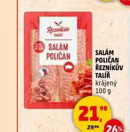 Penny Market SALÁM POLIČAN ŘEZNÍKŮV TALÍŘ, 100 g nabídka