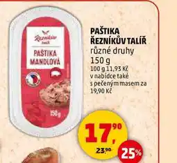 Penny Market PAŠTIKA ŘEZNÍKŮV TALÍŘ, 150 g nabídka
