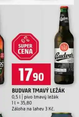 Terno BUDVAR TMAVÝ LEŽÁK 0,5l pivo tmavý ležák nabídka