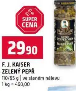 Terno F. J. KAISER ZELENÝ PEPŘ 110/65 g ve slaném nálevu nabídka